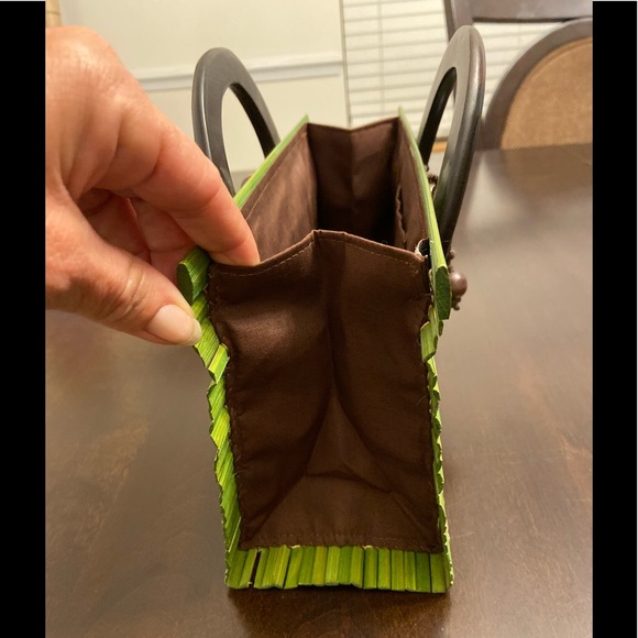 Green & Brown Small Handbag - Picture 4 of 5